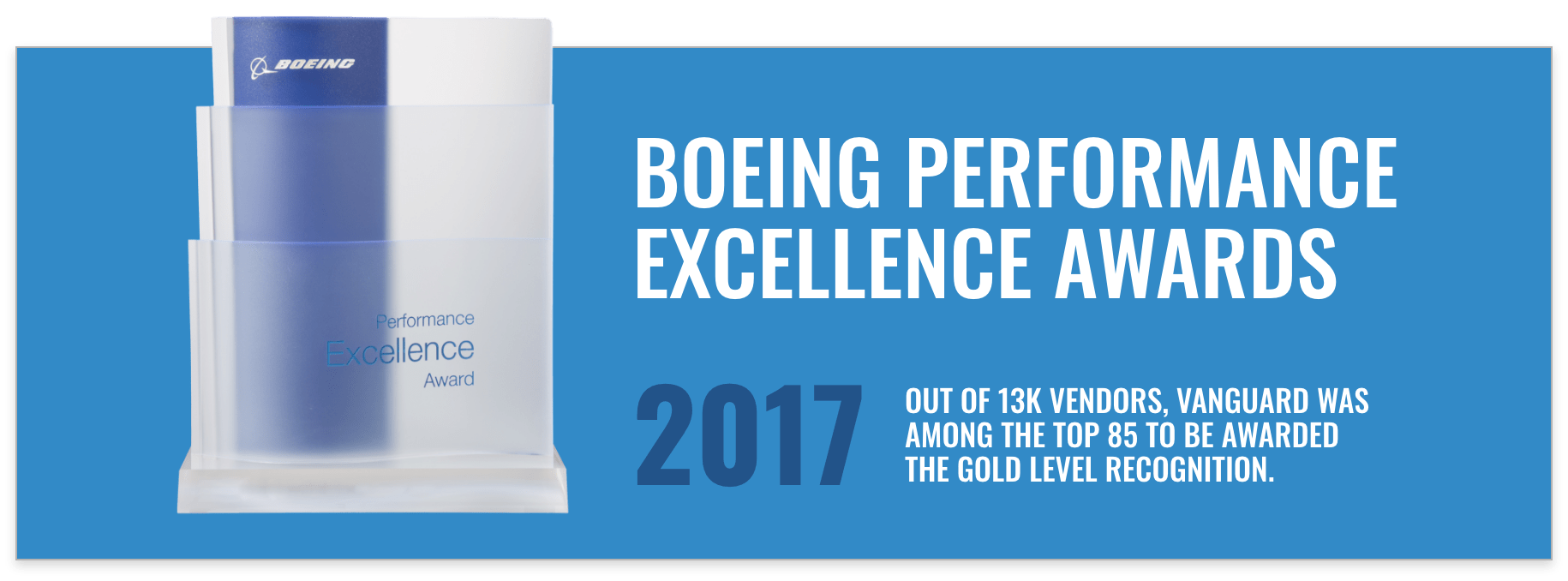 Boeing Performance Excellence Award 2017