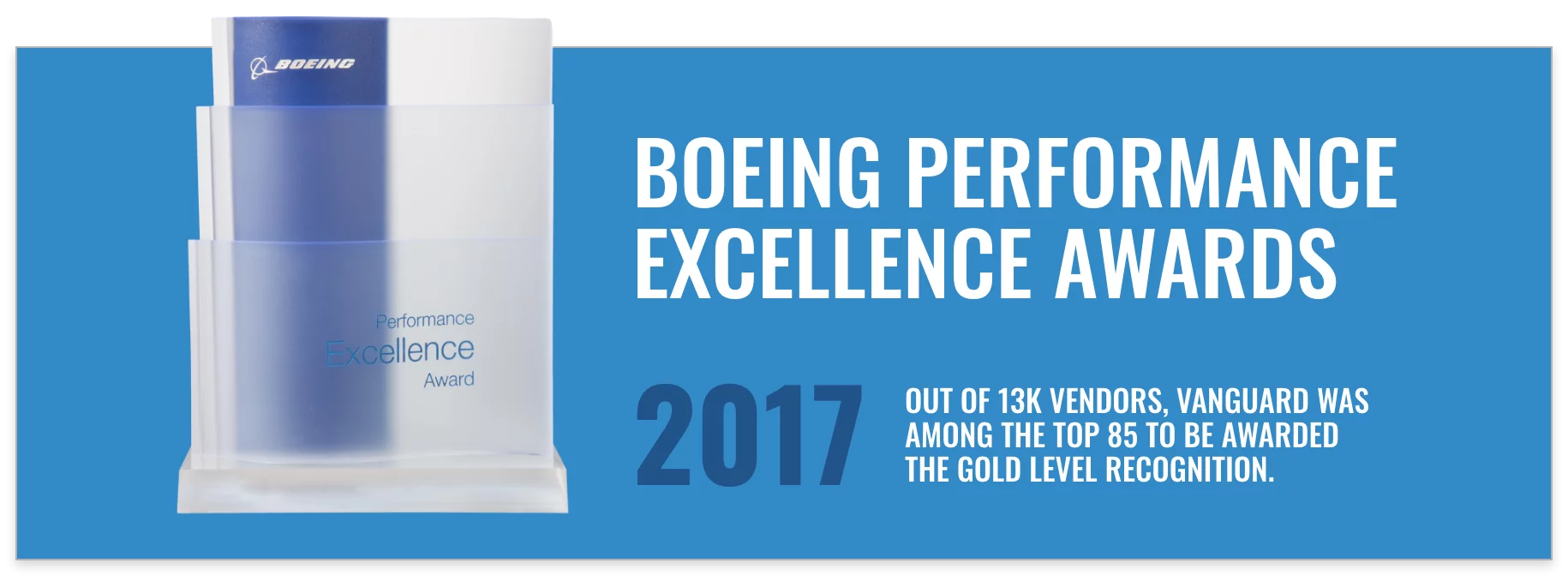 Boeing Performance Excellence Award 2017