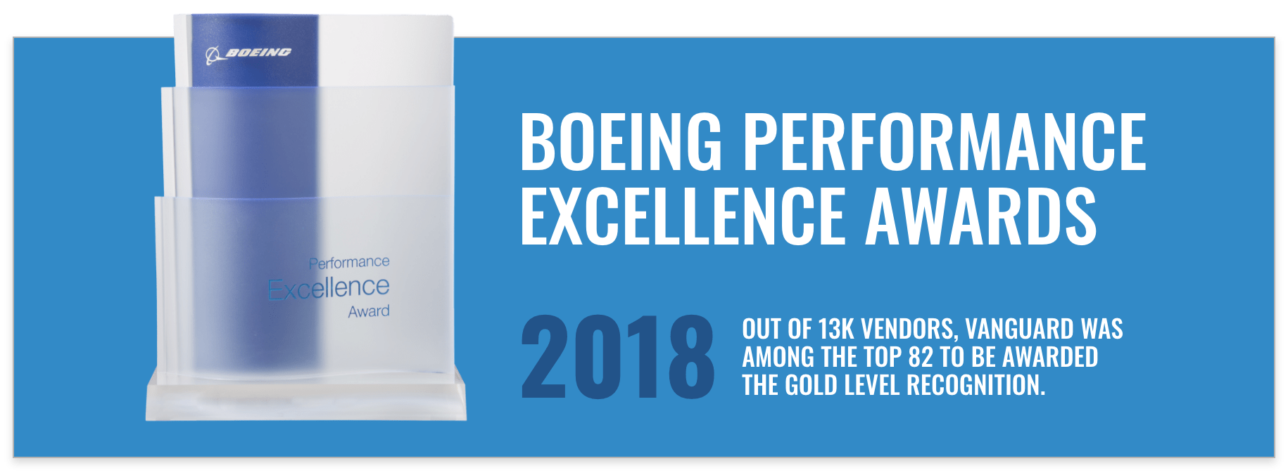 Boeing Performance Excellence Award 2018 