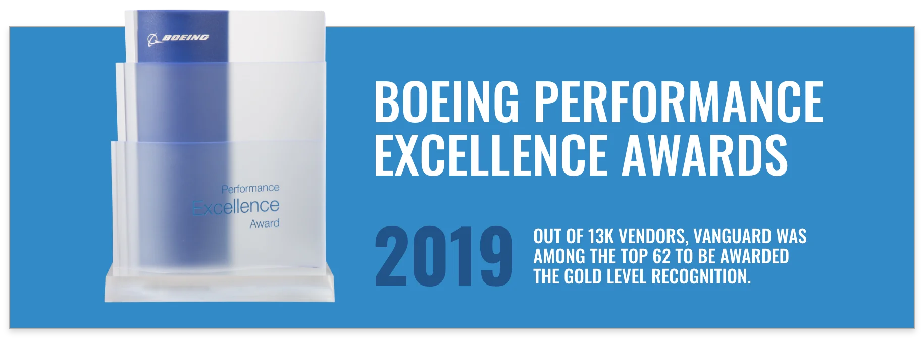 Boeing Performance Excellence Award 2019 